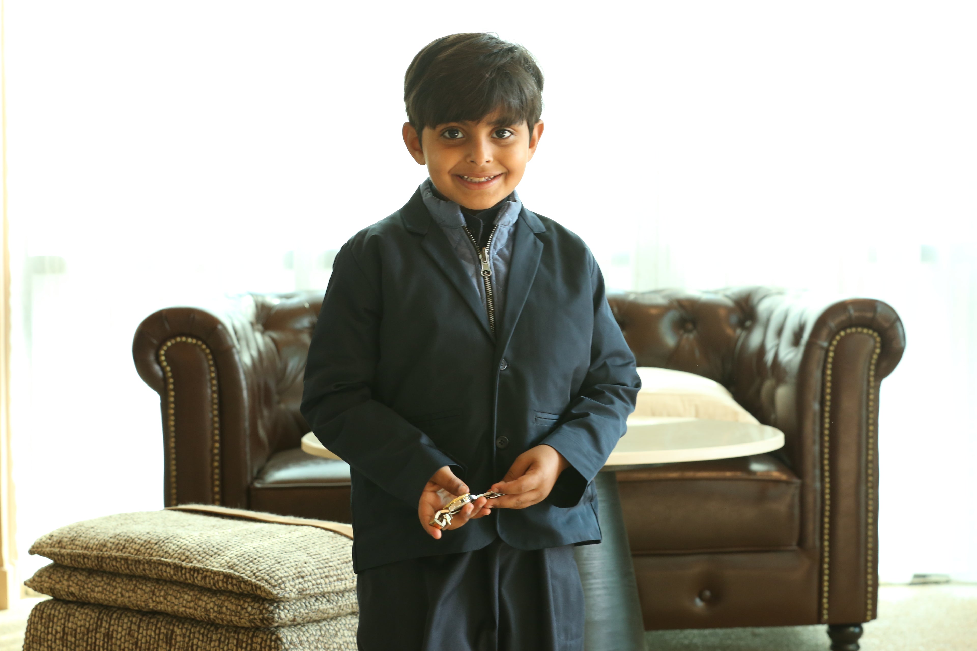 Luxury Kids Blazer with Inner coat 🧸🤎