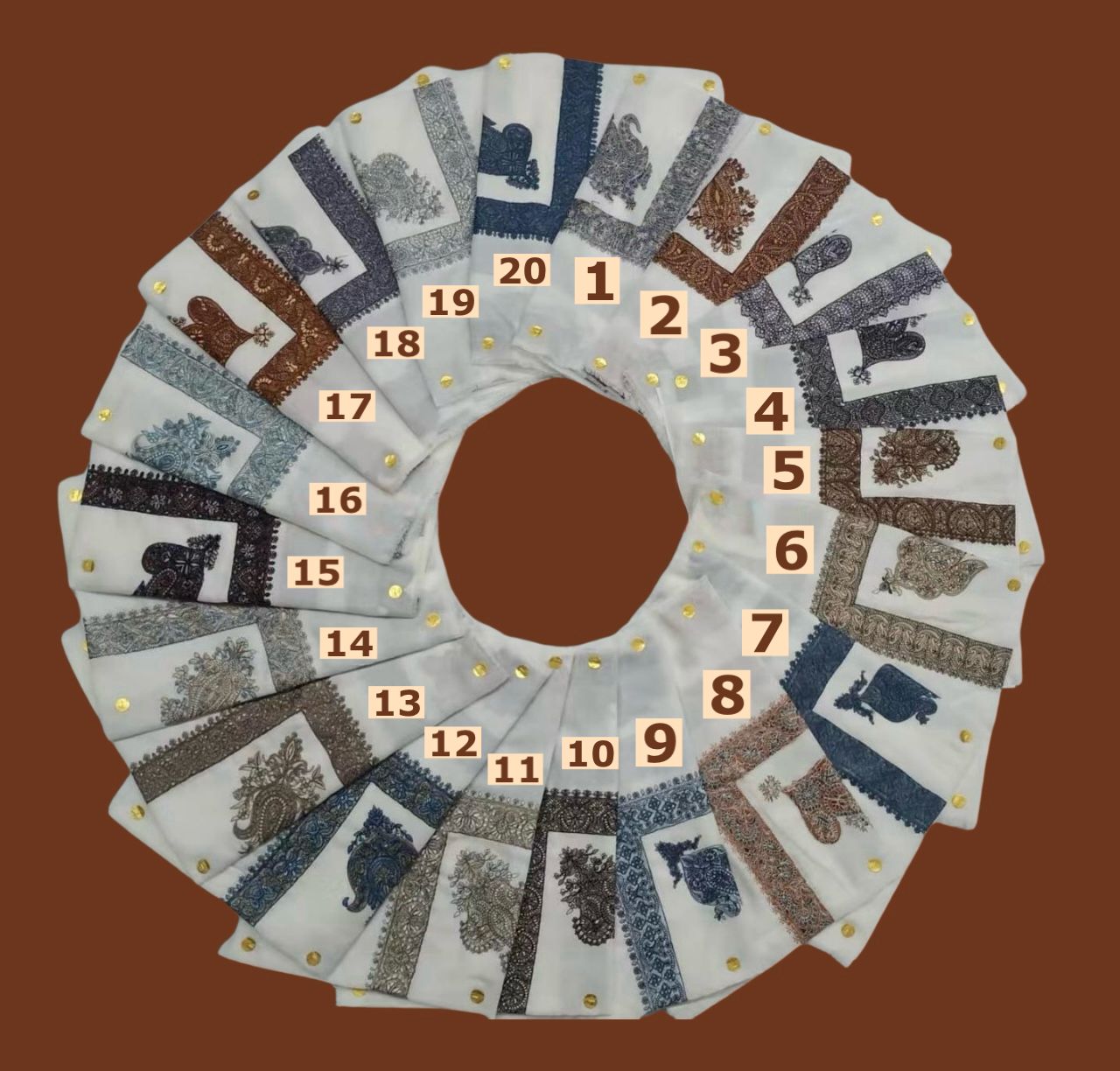 شال أطفال ابيض